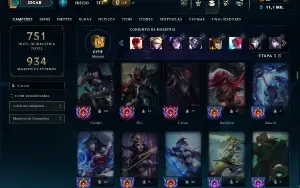 Esmeralda 4 com TODOS os champs e 123 Skins ( MAIN MID )