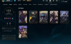 Esmeralda 4 com TODOS os champs e 123 Skins ( MAIN MID )
