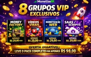 Pack de conteúdos para lucrar online
