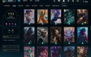 Conta prata 4 com 110 Champs e 123 Skins + 8 Espolios