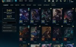 Conta prata 4 com 110 Champs e 123 Skins + 8 Espolios