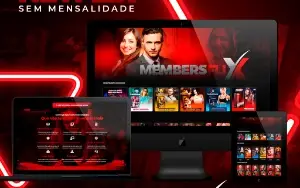 Área de membros no estilo “Netflix”