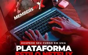 Área de membros no estilo “Netflix”