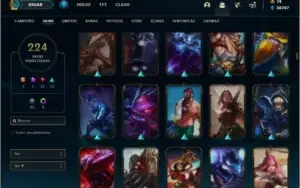 Conta platina 2 com TODOS os champs e 224 skins
