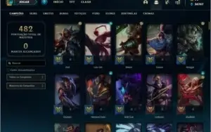 Conta platina 2 com TODOS os champs e 224 skins