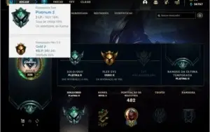 Conta platina 2 com TODOS os champs e 224 skins