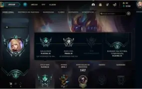 Conta League of Legends (platina 3)
