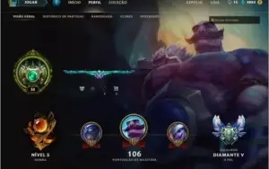 Conta Diamante 5 League of Legends