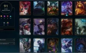 Conta Ouro 3 com 91 SKINS e TODOS os campeoens