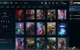 Conta Ouro 3 com 91 SKINS e TODOS os campeoens