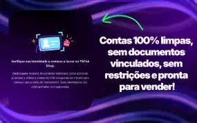 Contas de Tiktok Shop Brasil +2k Sem Doc Entrega Rápida