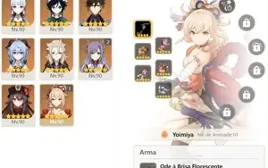 CONTA GENSHIN AR58 GANYU c ARCO DE AMOS + LANÇA DE JADE 10⭐