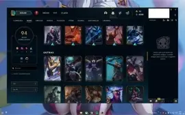 Conta Lol 127 campeões diversos, 94 Skins, 7 Cromas,  3K ESS