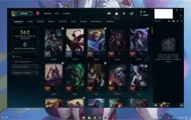 Conta Lol 127 campeões diversos, 94 Skins, 7 Cromas,  3K ESS