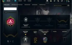 Conta prata 2 com 28 champs e 18 skins