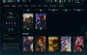 Esmeralda 4 com 130 Champs e 74 Skins + 5 Vitoriosas