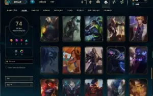 Esmeralda 4 com 130 Champs e 74 Skins + 5 Vitoriosas