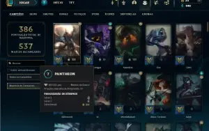 Esmeralda 4 com 130 Champs e 74 Skins + 5 Vitoriosas