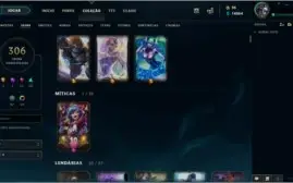 Conta LOL Season 3 - Todos os champ + 306 Skins