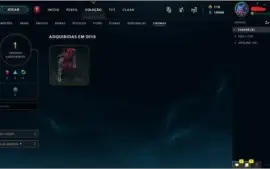 CONTA SMURF UNRANKED COM BASTANTE CHAMPS E ALGUMAS SKINS