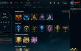 CONTA SMURF UNRANKED COM BASTANTE CHAMPS E ALGUMAS SKINS