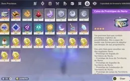 Conta Genshin AR 56 - 10 personagens 5* e 5 armas 5*