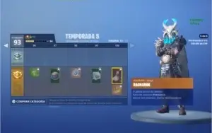 Conta Fortnite com passe de batalha 2,3,4,5