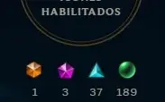 Conta LOL d4 com 228 skins e 325 icones