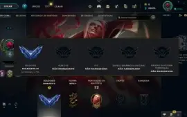 Conta Lol - Diamante 4, 61% De Wr(E-Mail Não Verificado)