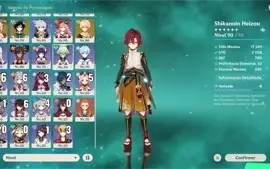 Genshin Impact- Tres arcontes e muito mais persos e armas 5*