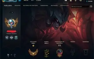 CONTA OURO 1 LOL MMR ALTO
