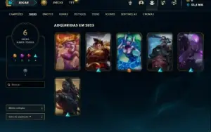 Conta Mestre com 35 Champs e 6 Skins ( 142 PDL )