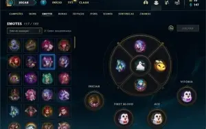 Conta Diamante 2 com TODOS os champs e 107 Skins