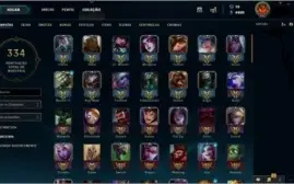 CONTA LOL(OURO 1, DESDE 2014, 47 SKINS, 137 CAMPEÕES ...)