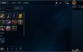 CONTA LOL(OURO 1, DESDE 2014, 47 SKINS, 137 CAMPEÕES ...)
