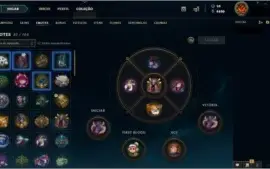CONTA LOL(OURO 1, DESDE 2014, 47 SKINS, 137 CAMPEÕES ...)