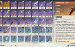 Conta AR 53 com Ganyu, Zhongli, Eula, Albedo e outros + arma