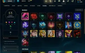 Conta Unranked com 41 Champs e 6 Skins + 2 Fragmentos