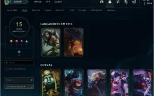 Conta de lol, gold 4, 84 champs, 15 skins