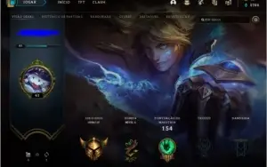 Conta de lol, gold 4, 84 champs, 15 skins