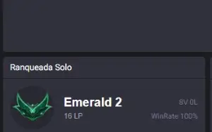 Smurf Esmeralda 2 100% Winrate