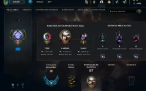 conta league of legends level 43 platina 1 provisório