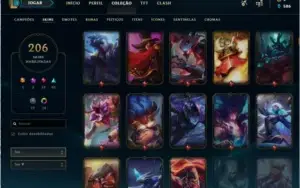 Conta Gold 4 - Com todos Campeões e 206 skins