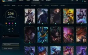 Conta Gold 4 - Com todos Campeões e 206 skins