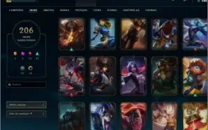 Conta Gold 4 - Com todos Campeões e 206 skins