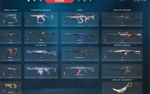 Conta varias skins raras valorant