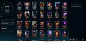 CONTA OURO IV , 134 CAMPEÕES E 96 SKINS DIVERSAS
