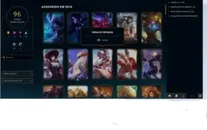 CONTA OURO IV , 134 CAMPEÕES E 96 SKINS DIVERSAS