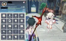 Conta Genshin AR 46 - Xiao + Lança Obscura + Venti