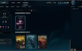 Conta Gold V c/ Borda Campeões Skins e Muitos Espólios